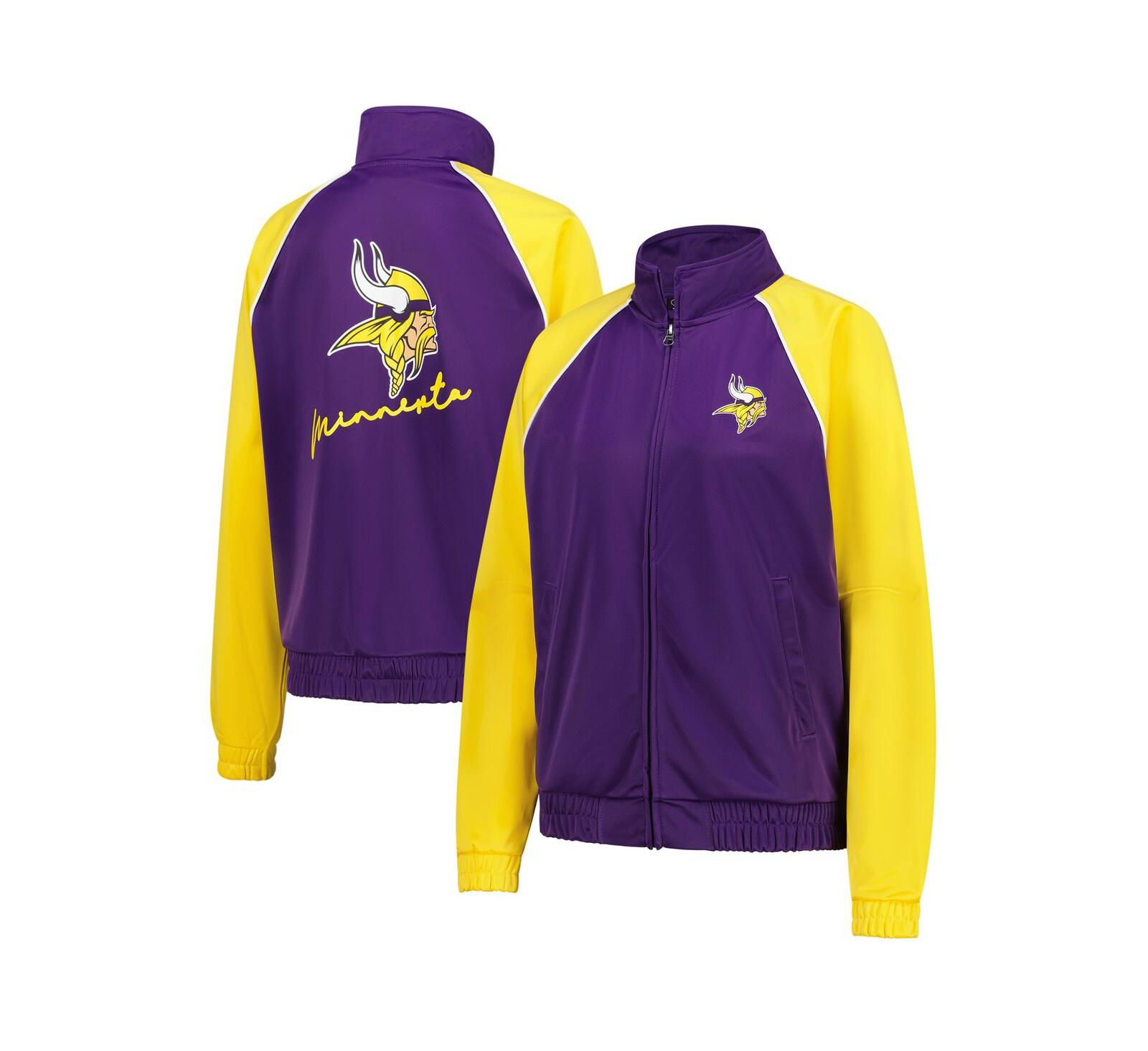 Женская спортивная куртка G-III 4Her by Carl Banks Purple/Gold Minnesota Vikings Replay Full-Zip