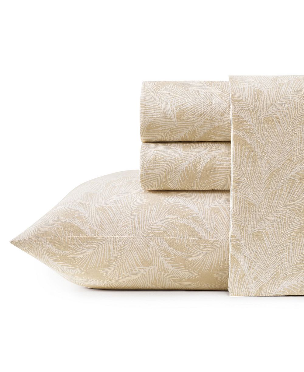 Комплект постельного белья Tommy Bahama All Over Palms 300-Thread Count Cotton 4-Pc. Sheet Set, Queen