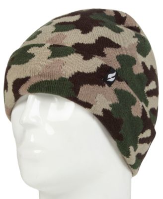 Heat Holders Boys' 8-16 Gavin Camouflage Knit Roll Up Hat