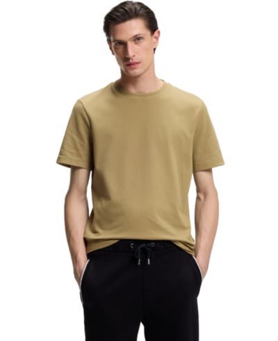 Мужская футболка BOSS by Hugo Boss Cotton-Blend Bubble-Jacquard