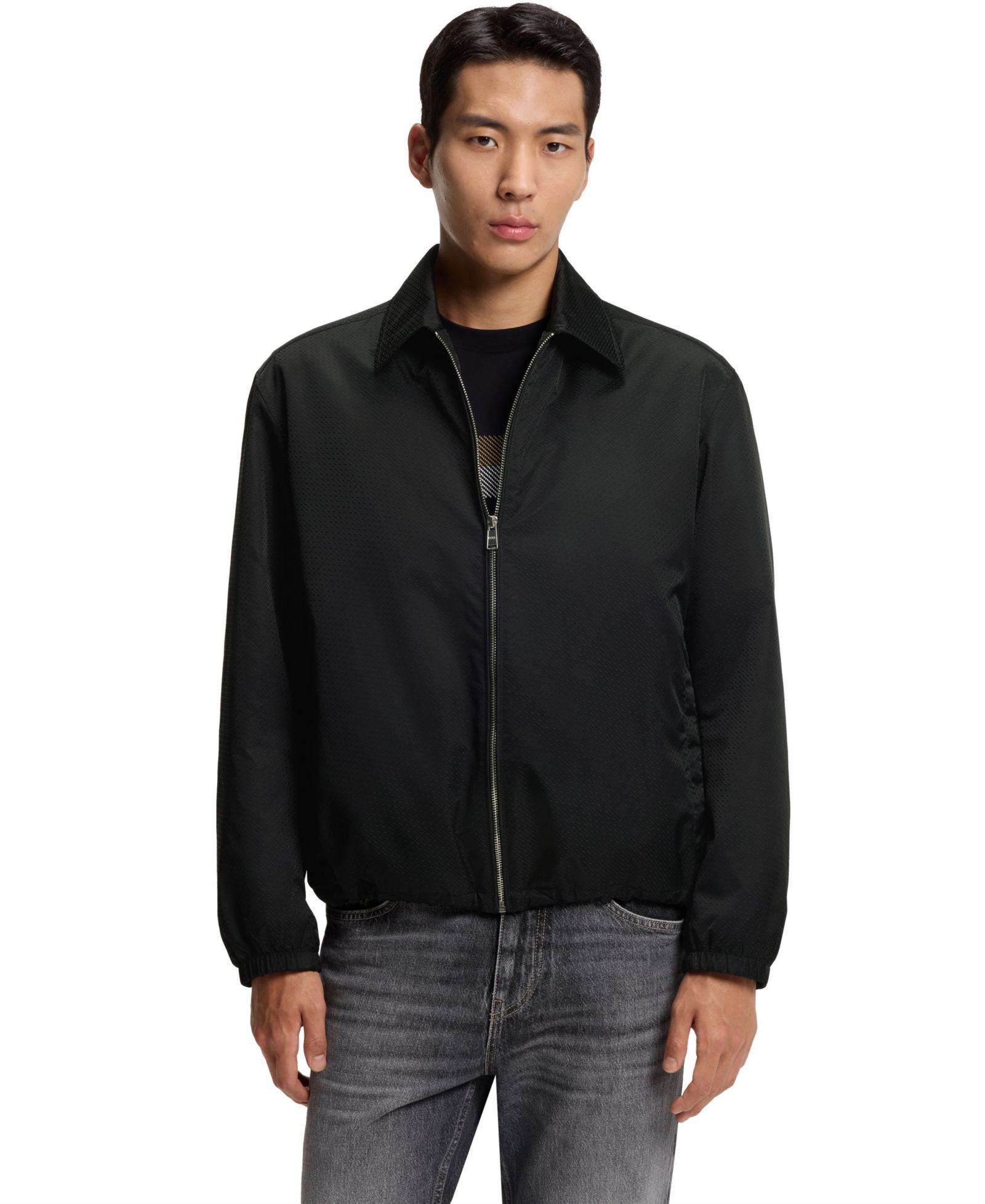 BOSS by Hugo Boss Men's Water-Repellent Monogram Jacket