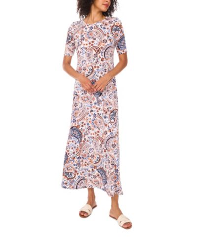 Vince Camuto Women's Crew Neck Maxi Dress