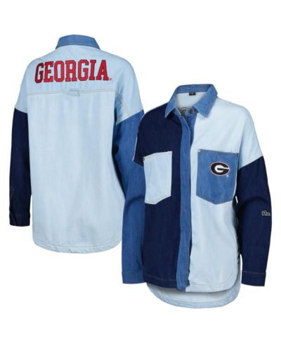 Женская куртка Hype And Vice Women's Denim Georgia Bulldogs Multi-Hit Hometown Full-Snap Jacket