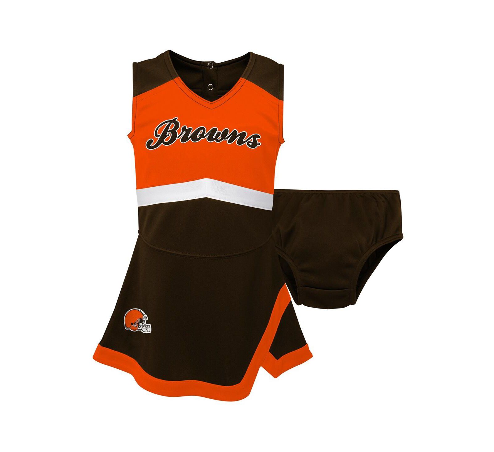 Outerstuff Детское платье для девочек коричневое, Cleveland Browns