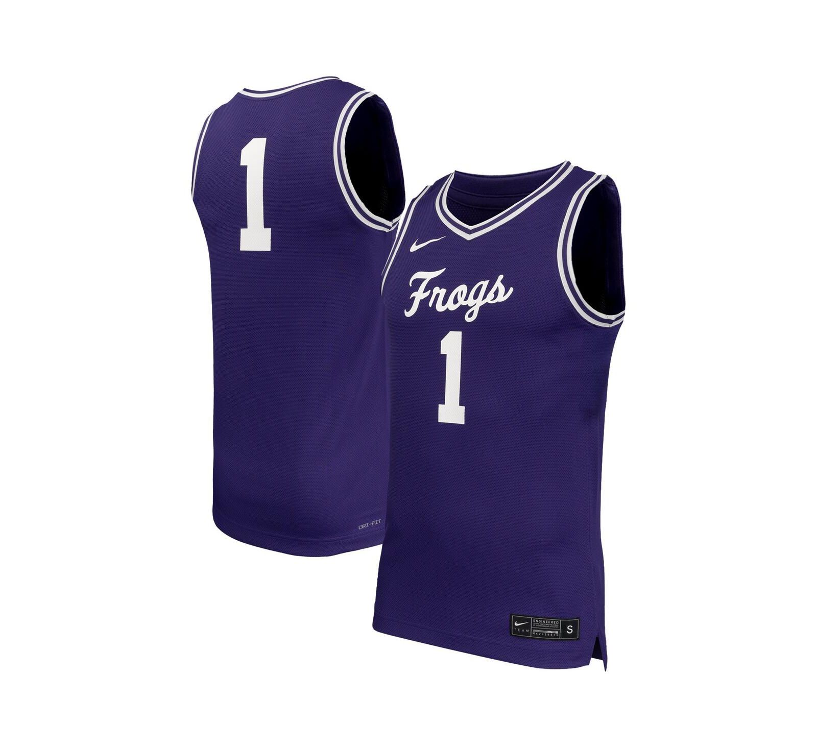 Мужская баскетбольная джерси Nike TCU Horned Frogs Replica, фиолетовая