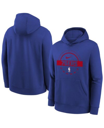 Nike детская толстовка Philadelphia 76ers 2025/26 Club Fleece Practice Hoodie