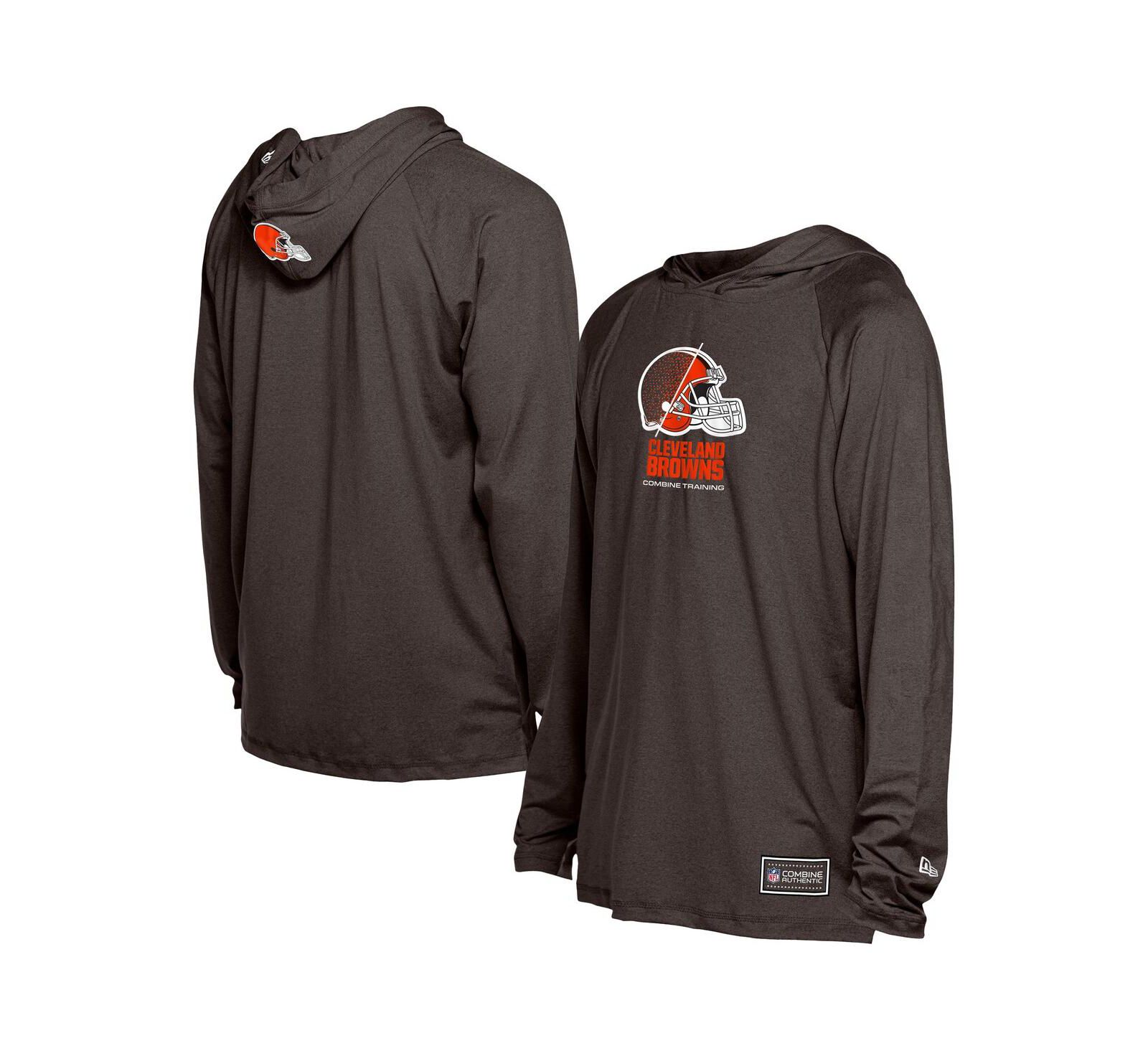 Мужское худи New Era Brown Cleveland Browns Functional Fandom Hoodie