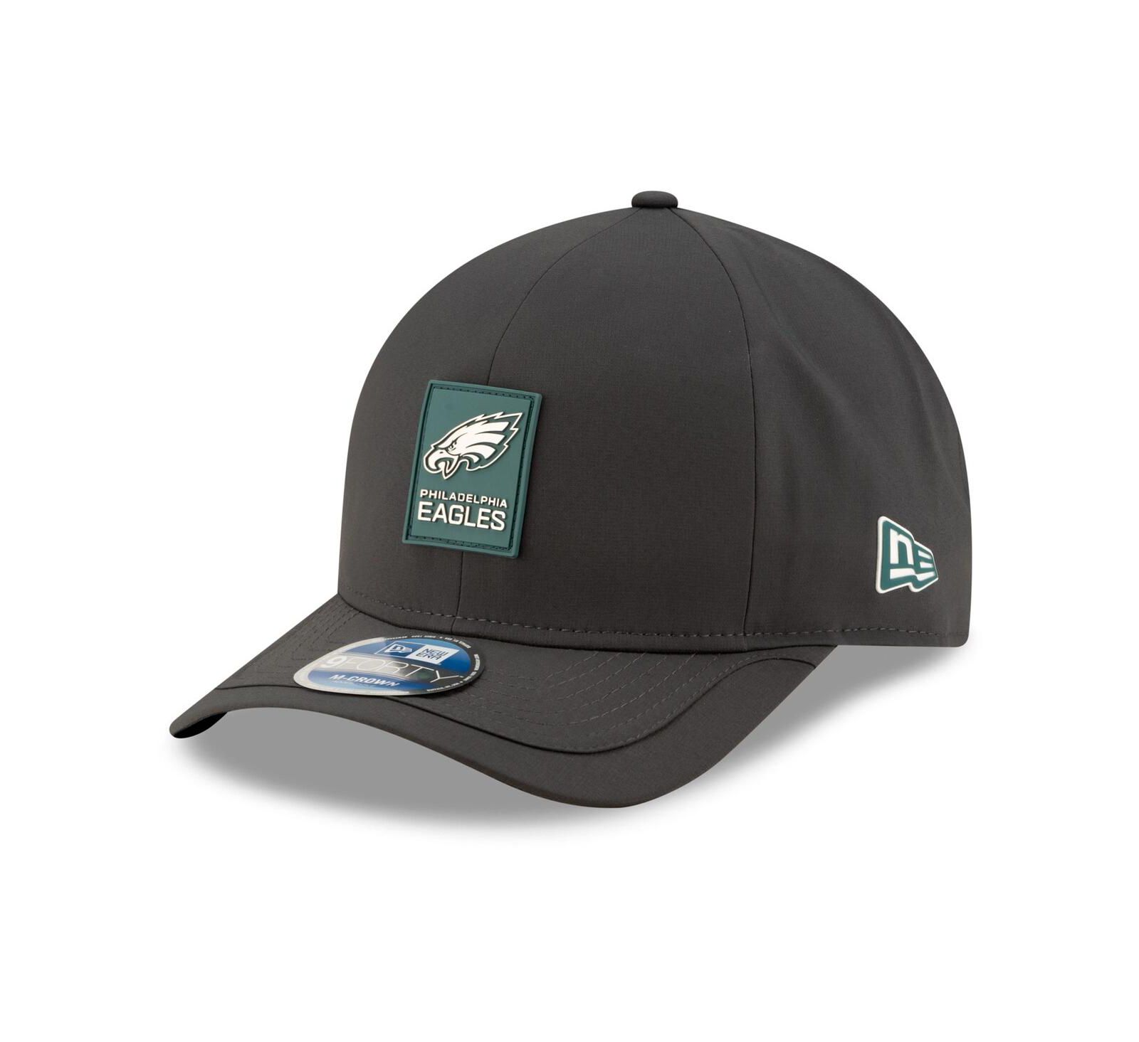 Кепка New Era Men's Charcoal Philadelphia Eagles 2025 Sideline Cold Weather 9FORTY M-Crown Adjustable