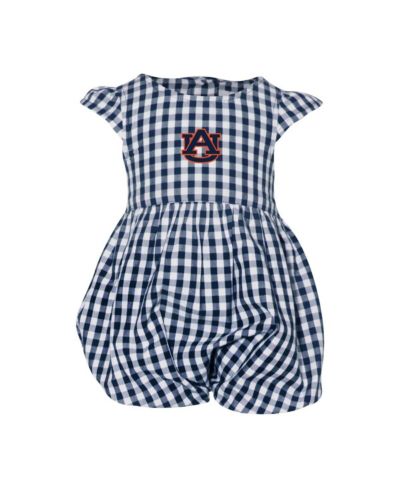 Боди Garb для девочек, темно-синий, с принтом Auburn Tigers, в клетку, с оборками