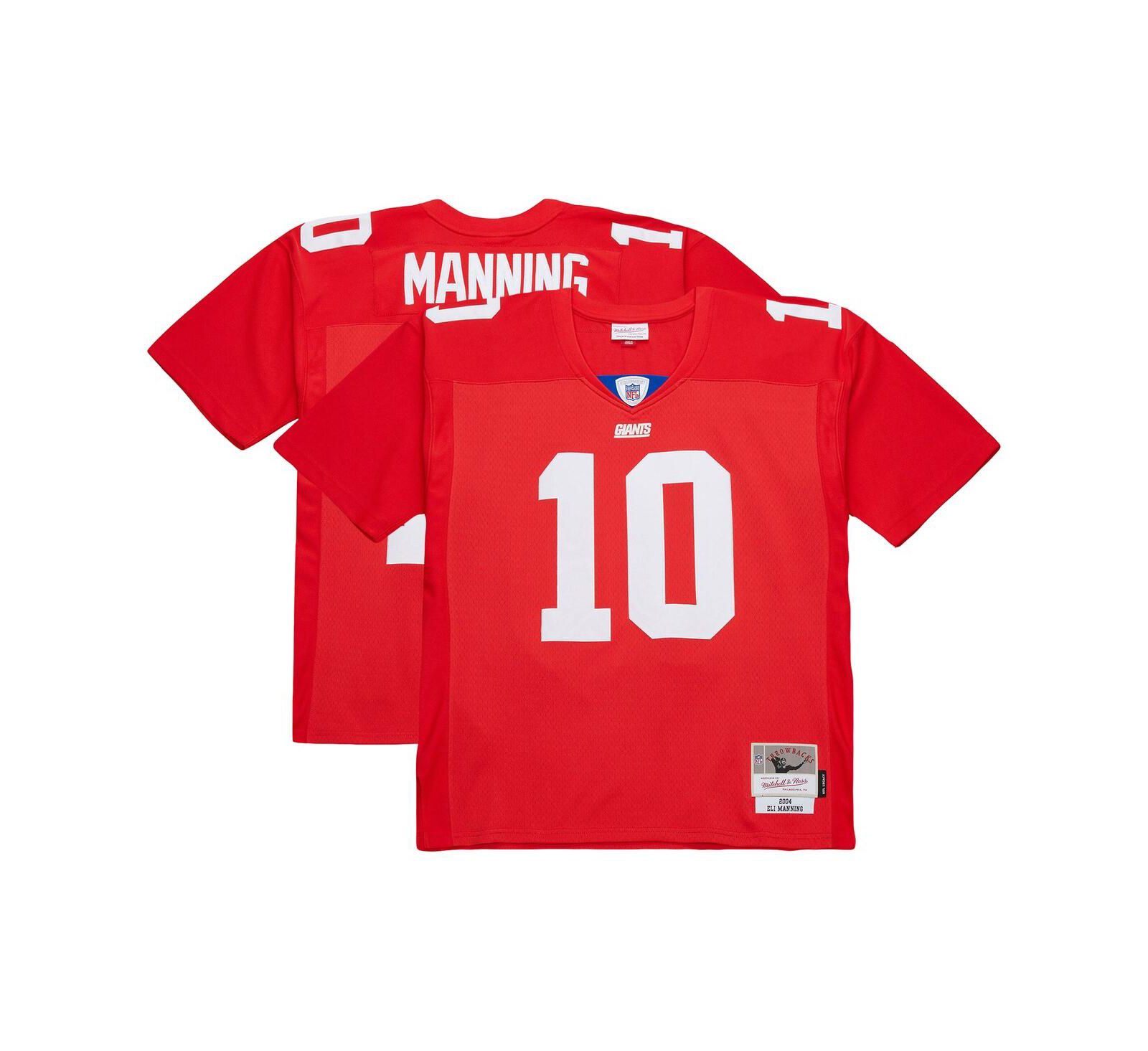 Mitchell & Ness Men's Eli Manning Red New York Giants 2004 Team Legacy Retired Player Big & Tall Jersey
