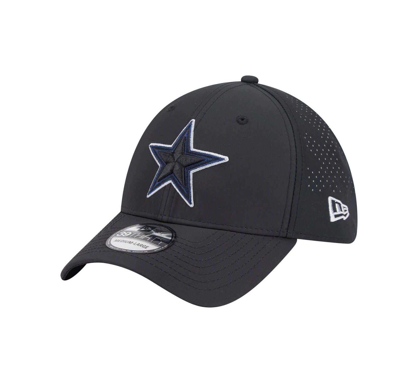 New Era Мужская черная кепка New Era Dallas Cowboys 39THIRTY Flex