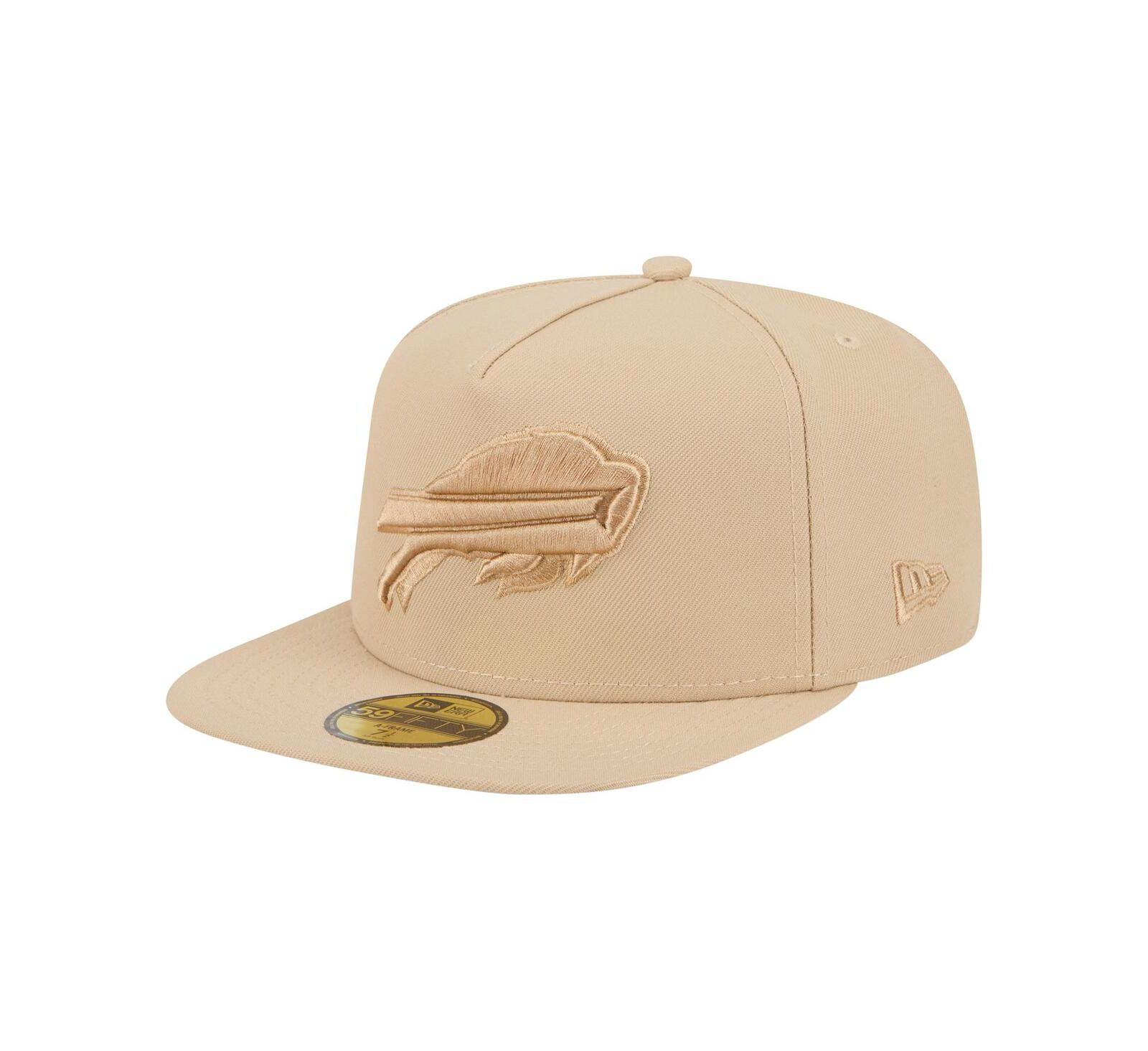 New Era Men's Light Beige Buffalo Bills Color Pack A-Frame 59FIFTY Fitted Hat