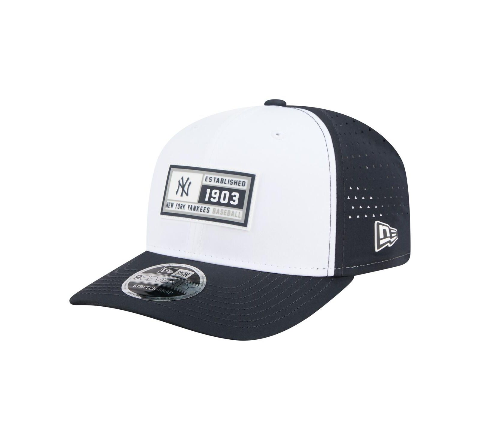 Мужская кепка New Era New York Yankees Established Patch 9SEVENTY Adjustable White/Navy