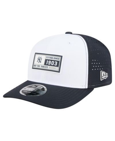 Мужская кепка New Era New York Yankees Established Patch 9SEVENTY Adjustable White/Navy