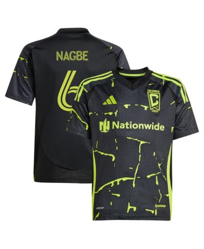 Детская джерси Adidas Darlington Nagbe Black Columbus Crew 2025 The Goosebumps Replica Kit