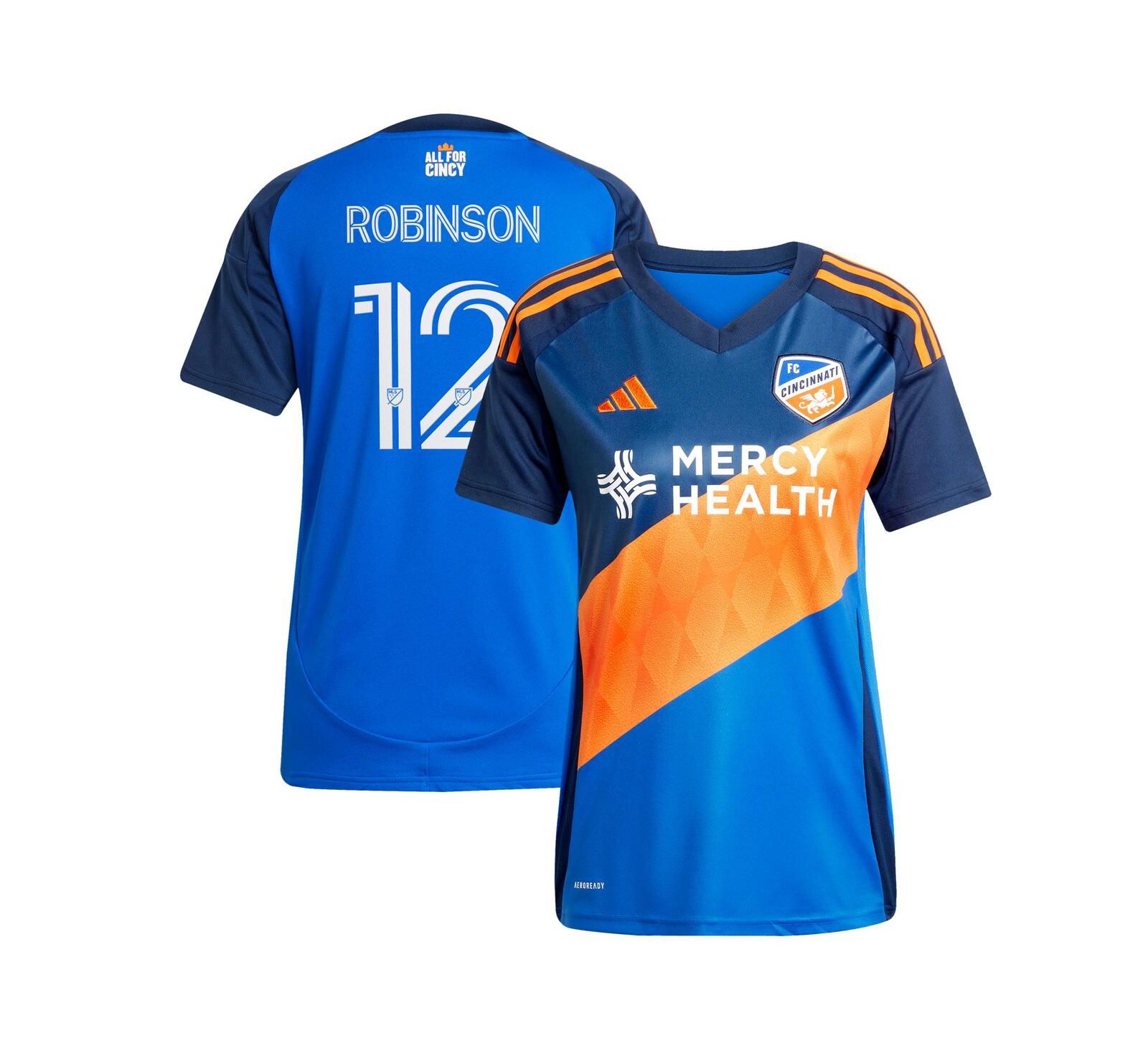 Женская реплика джерси adidas FC Cincinnati 2025 Legacy Kit, цвет Blue/Orange