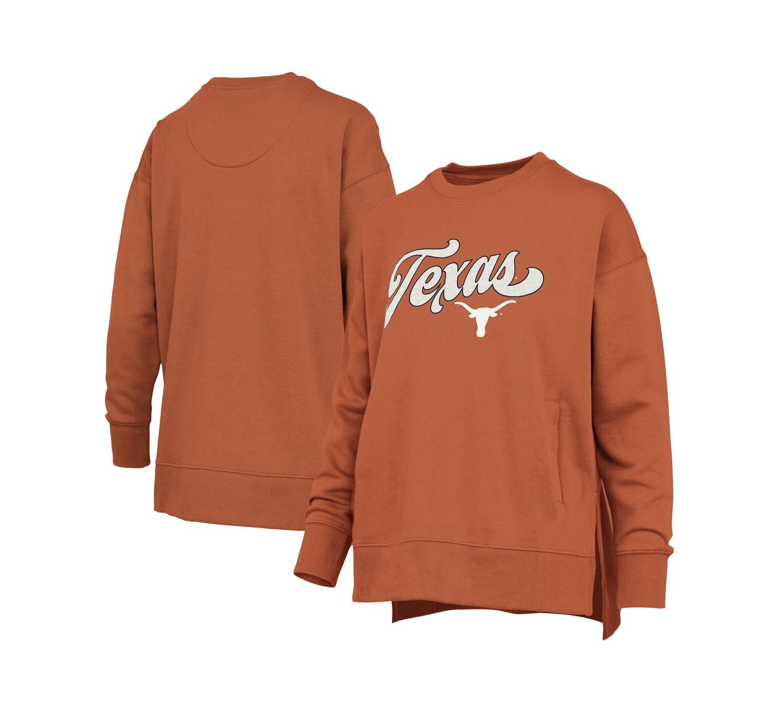 Pressbox Женский свитшот Texas Longhorns Bonanza Chenille Harper Script
