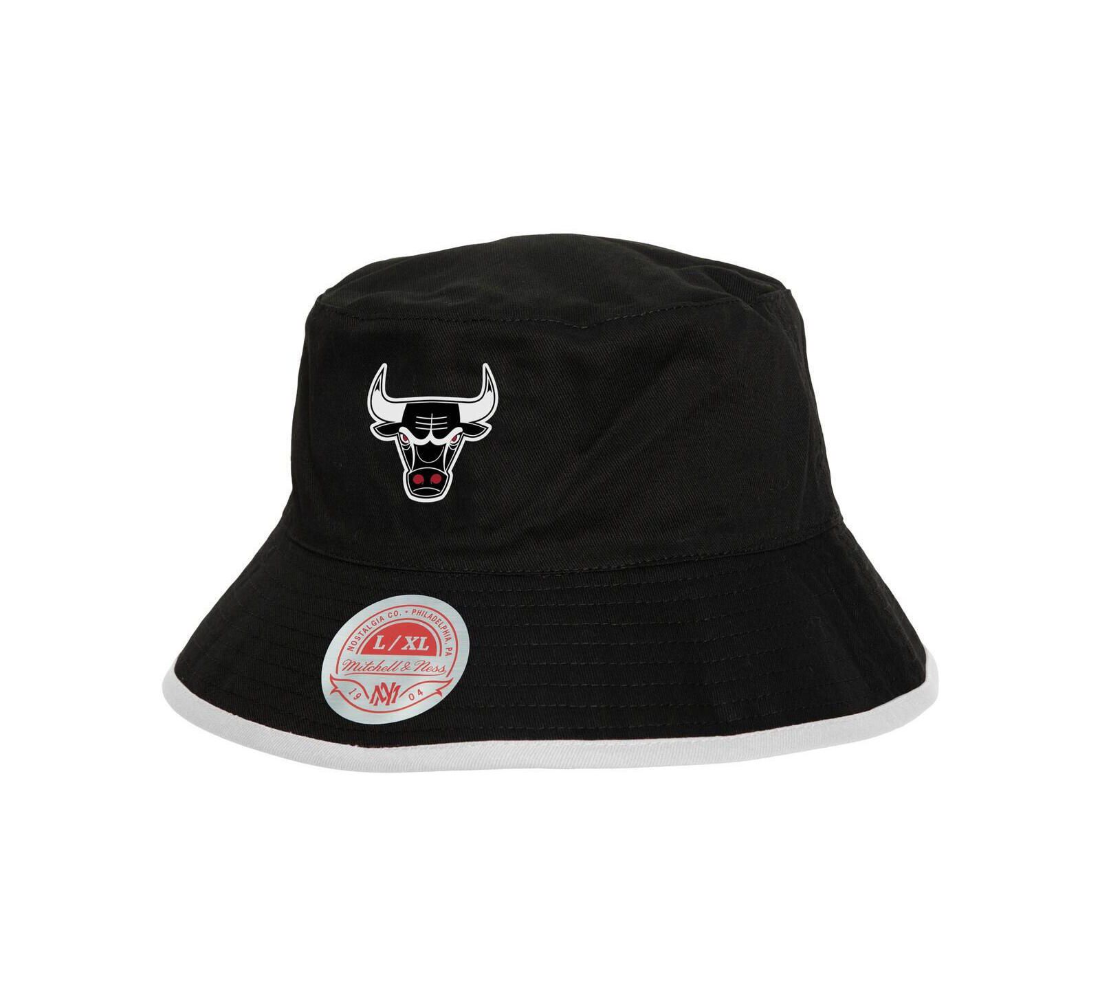 Мужская реверсивная панама Mitchell & Ness Chicago Bulls, черная/красная