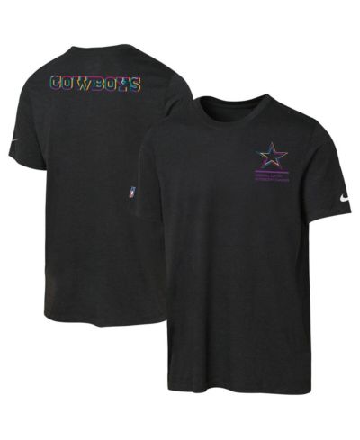 Футболка Nike Big Boys and Girls Black Dallas Cowboys 2025 NFL Crucial Catch Tri-Blend Dri-FIT