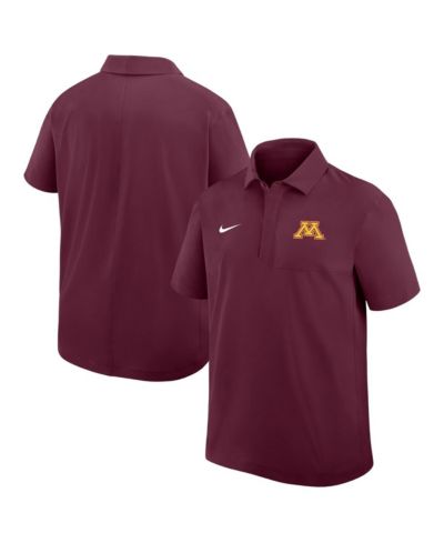 Nike Men's Maroon Minnesota Golden Gophers Woven Polo Shirt
