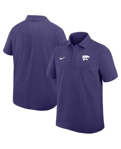 Nike Men's Purple Kansas State Wildcats Woven Polo Shirt