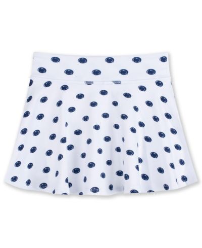 Теннисная юбка-шорты ZooZatz White Penn State Nittany Lions All-Over Print для девочек