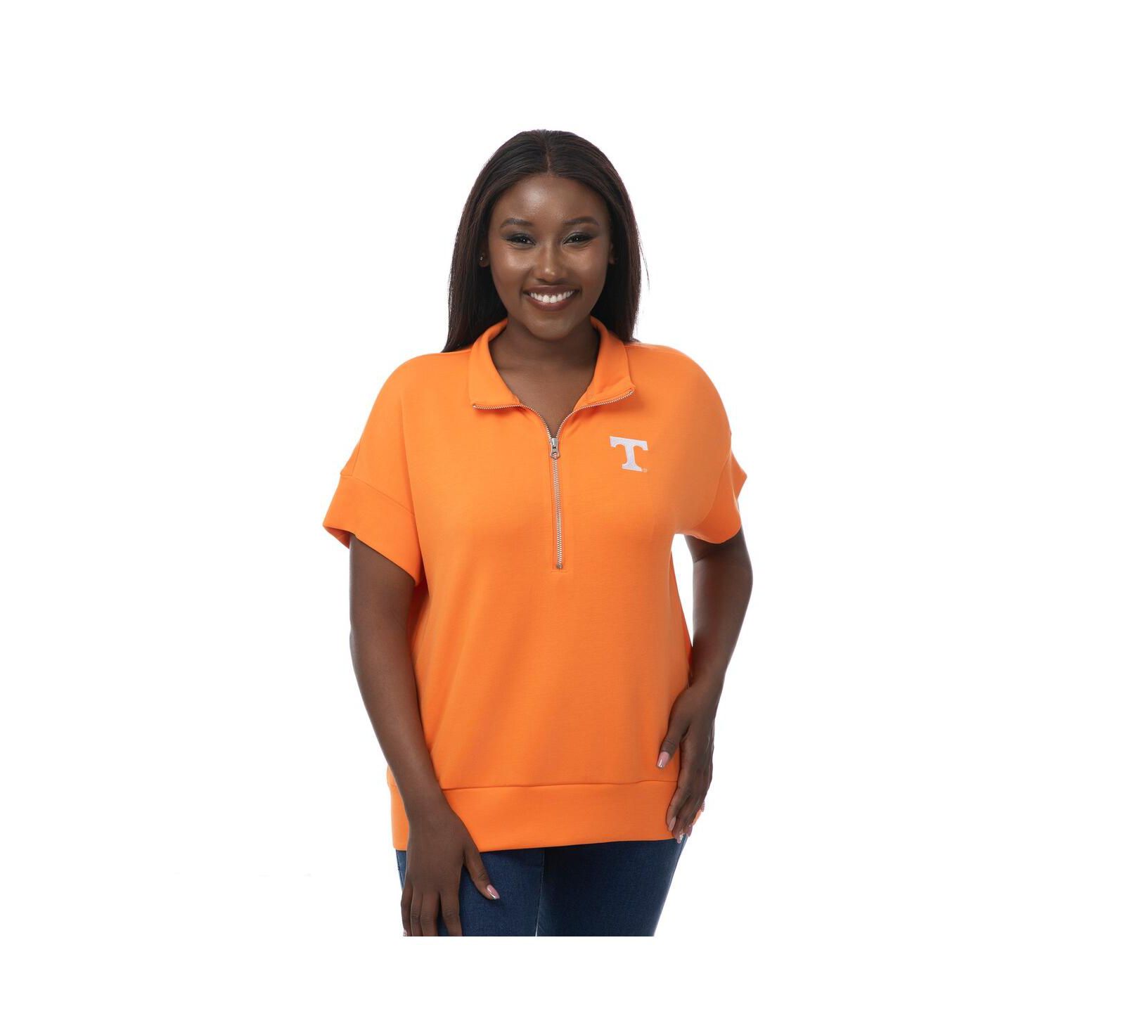 Женский топ ZooZatz Tennessee Volunteers Tri-Blend Quarter-Zip