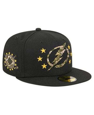 Мужская кепка New Era Black Tampa Bay Lightning Military Digital Camo Stars 59FIFTY