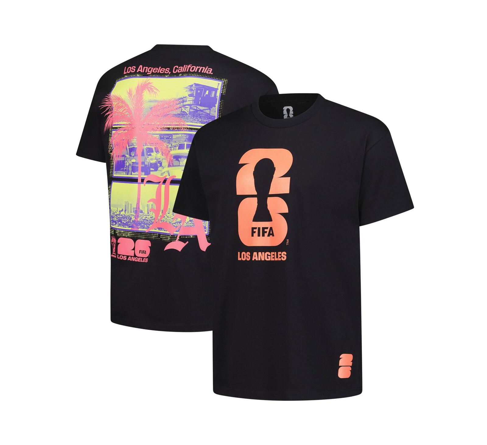 Outerstuff Men's Black 2026 FIFA World Cup Los Angeles Host City Local Oversized T-Shirt
