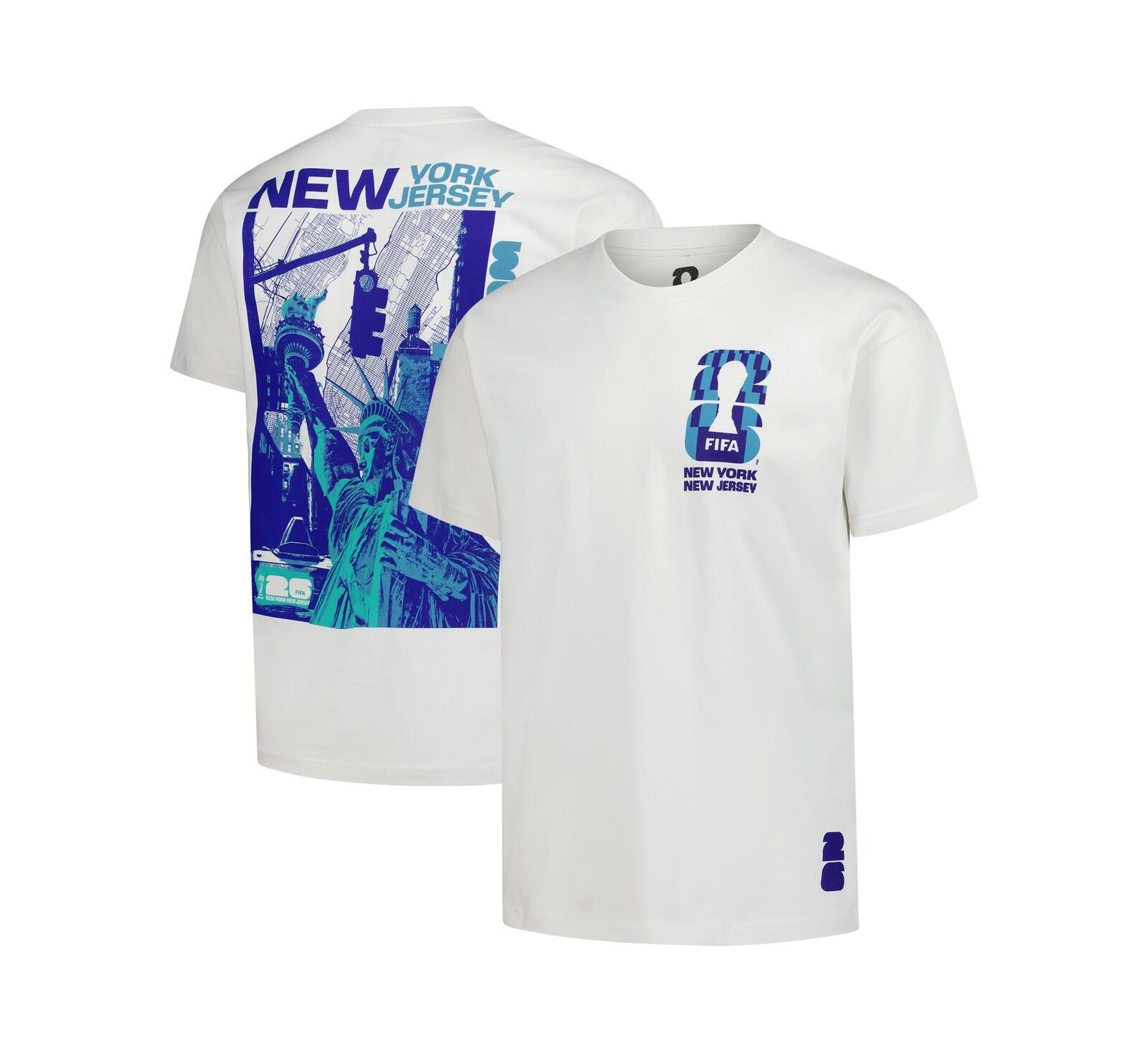 Outerstuff Men's Cream 2026 FIFA World Cup New York Host City Local Oversized T-Shirt