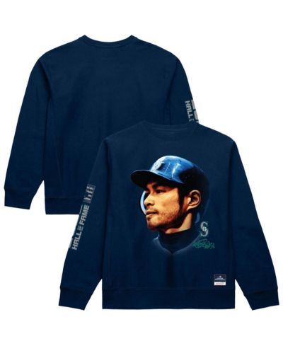 Мужское свитшот Mitchell & Ness Ichiro Suzuki Navy Seattle Mariners Hall of Fame