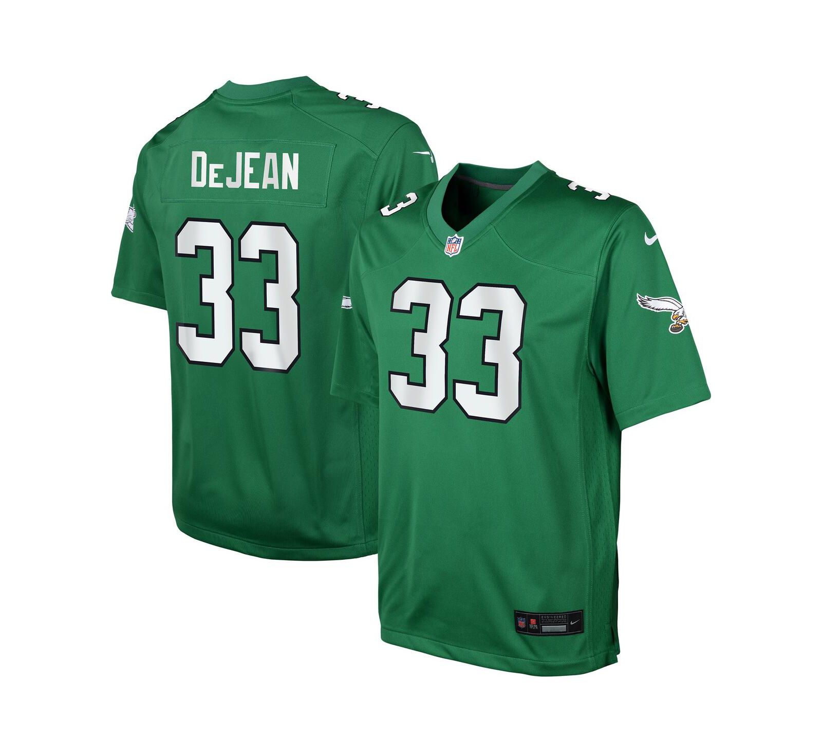 Nike джерси Cooper DeJean Philadelphia Eagles Kelly Green для мальчиков и девочек