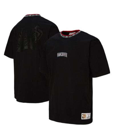 Футболка Mitchell & Ness Мужская и Женская Black Vancouver Grizzlies Playmaker Logo