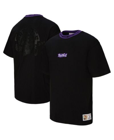 Футболка Mitchell & Ness Men's and Women's Black Toronto Raptors Playmaker Logo