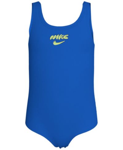 Nike Girls' 4-6X Doodle Floral U-Back Swimsuit