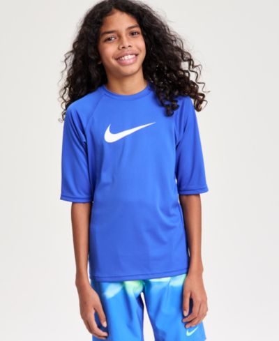 Nike Boys' 8-20 High Neck Hydroguard Short-Sleeve Top