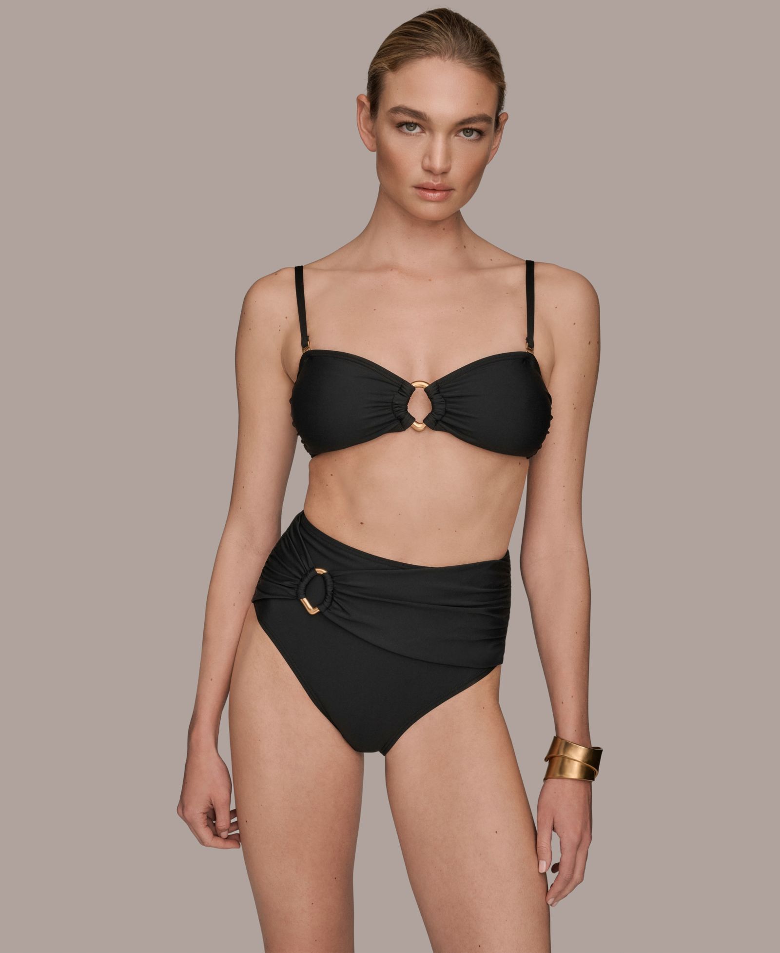 Donna Karan New York Женский шорс-бикини с драпировкой