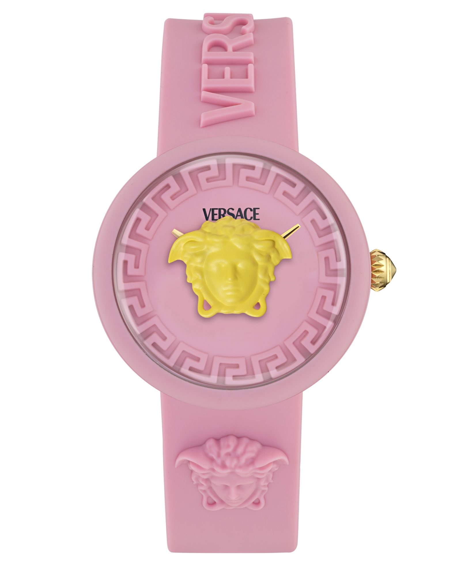 Versace Kids Medusa Pop Pink Silicone Strap Watch 32mm