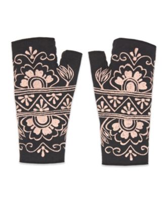 Feelgoodz Women s Artisan Crafted Fleece Lined Lawsone Fingerless Gloves