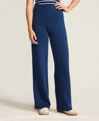 Lands' End Women's Serious Sweats High Rise Fleece Lined Straight Leg Pants