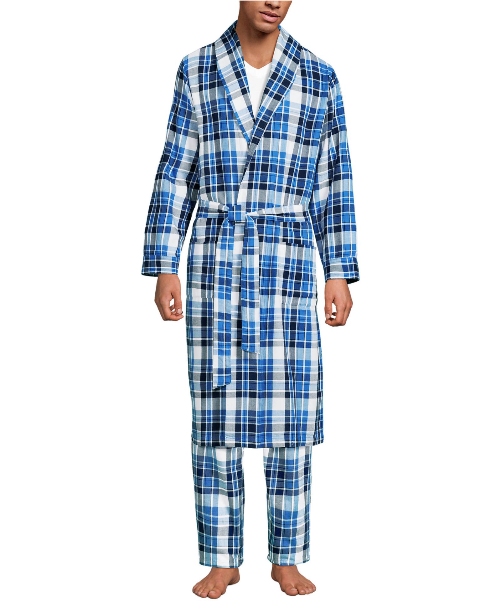 Lands' End Мужской Flannel Robe