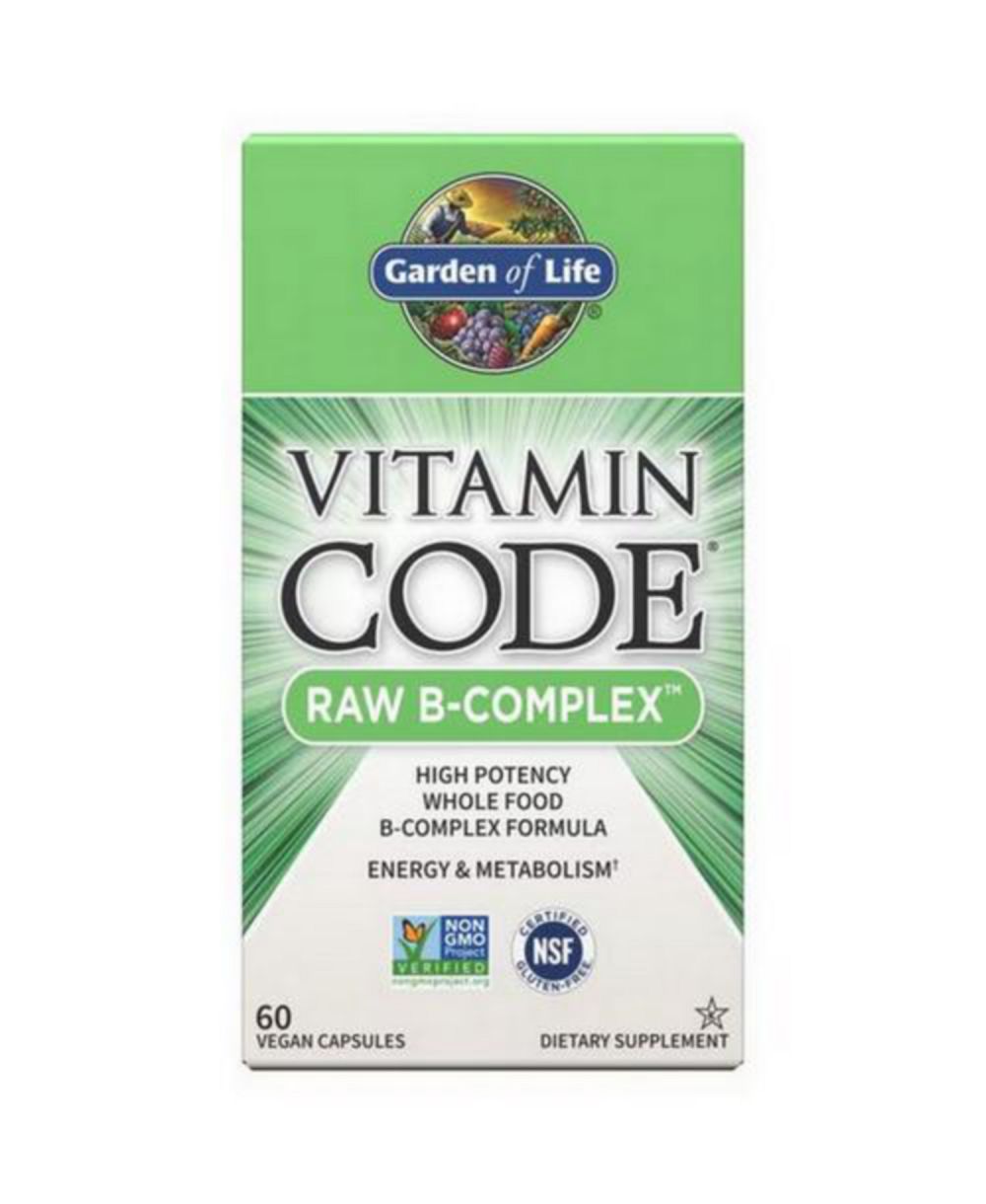 Garden of Life, Vitamin Code, сырой комплекс витаминов группы B, 60 капсул