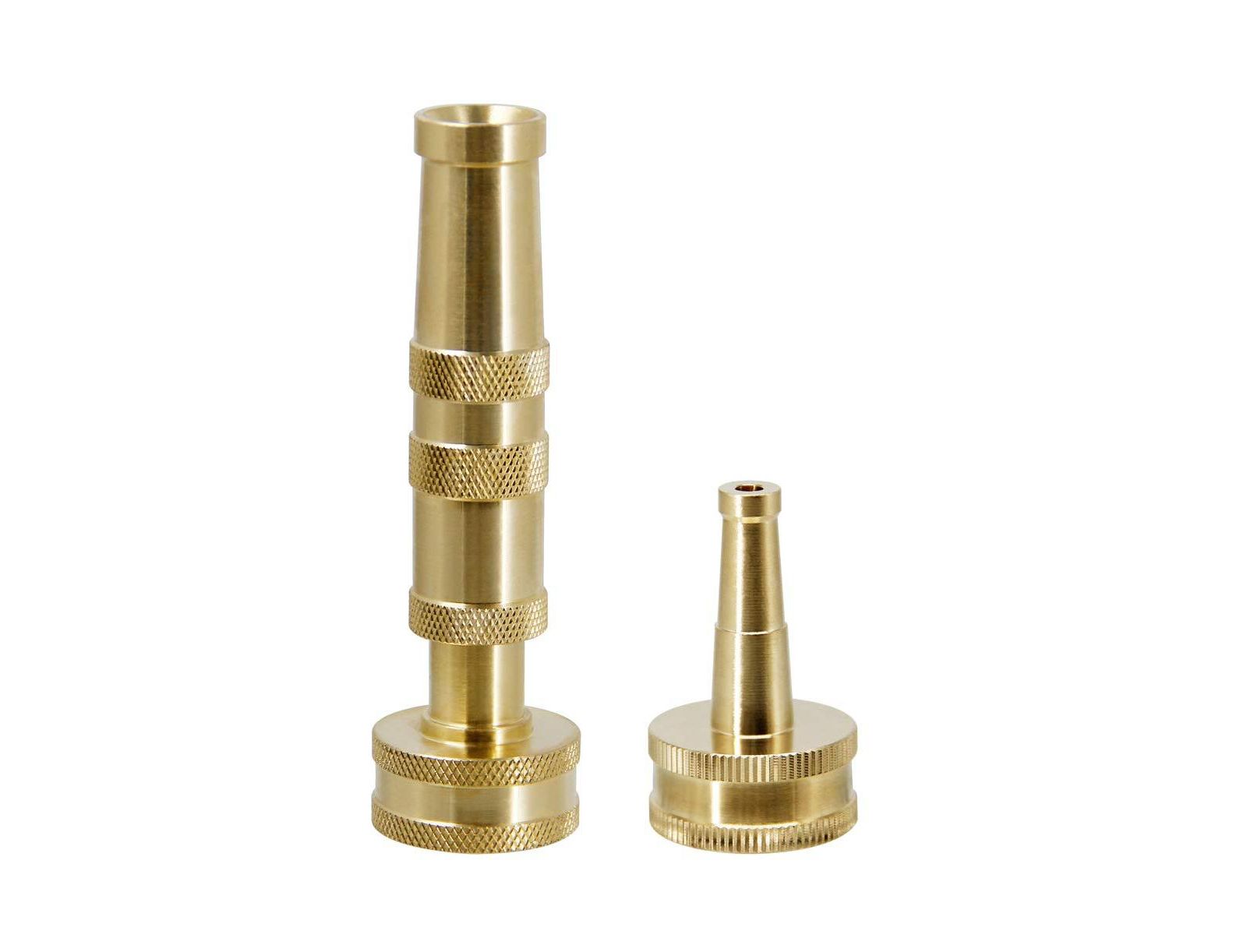 TWINKLE STAR Solid Brass Heavy Duty Adjustable Twist Hose Nozzle Jet Sweeper
