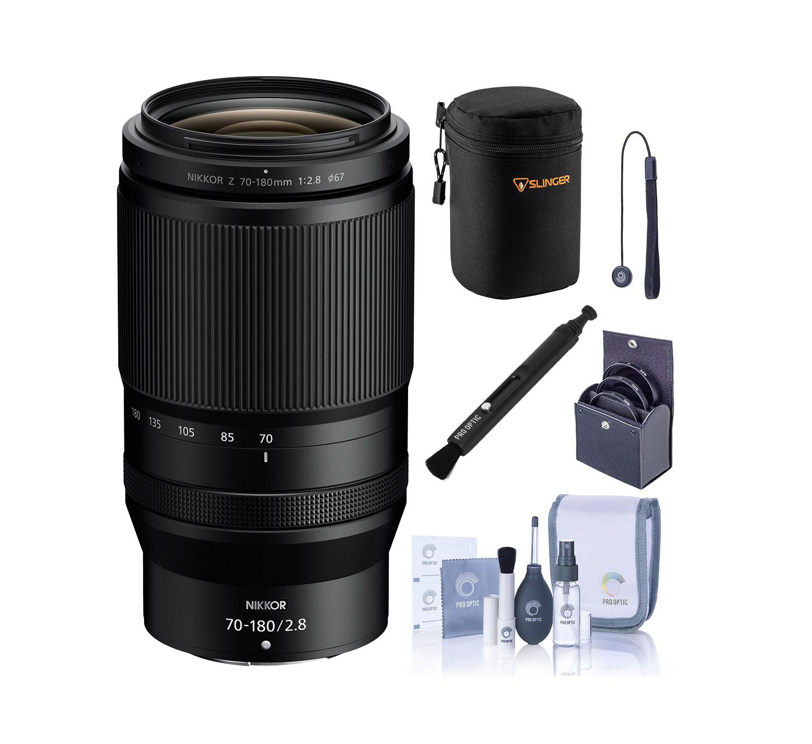 Объектив Nikon NIKKOR Z 70-180mm f/2.8, комплект с чехлом, набором фильтров 67mm, очистителем Lens Pen и набором для чистки