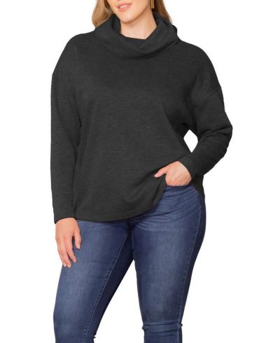 Kiyonna Plus Size свитер Astrid с высоким воротником