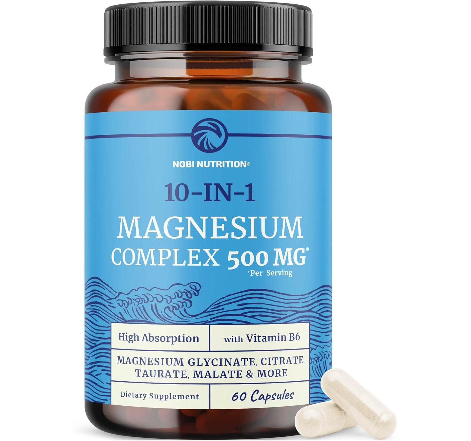 Капсулы Nobi Nutrition Magnesium Complex, 60 шт
