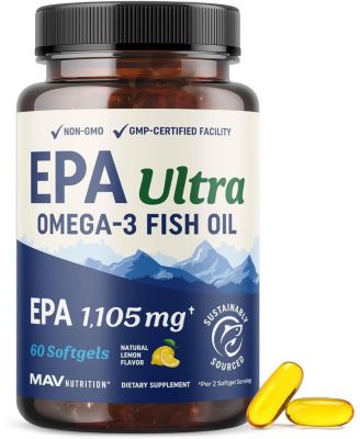 MAV Nutrition мягкие капсулы рыбьего жира High EPA, 60 шт