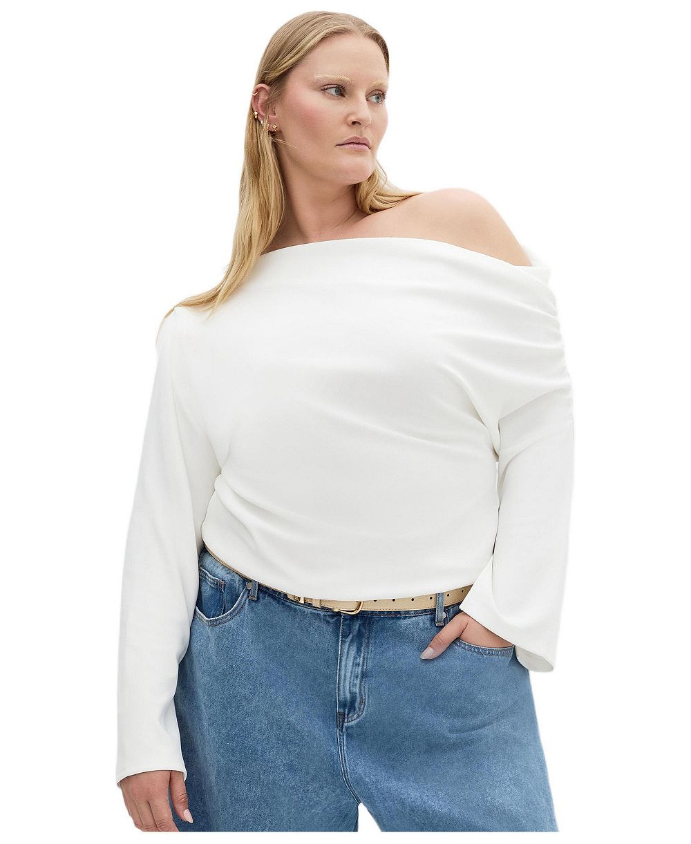 CITY CHIC Plus Size Imani Off Shoulder Long Sleeve Top