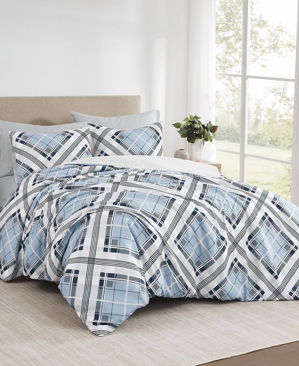 Truly Soft Lars Plaid 3-Pc. Duvet Set, King