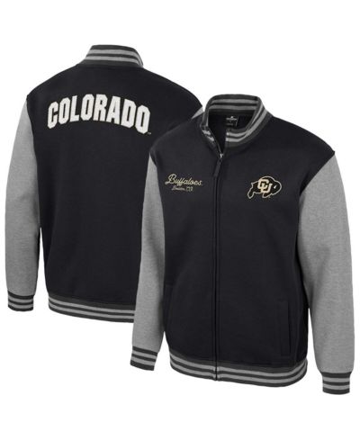Мужская университетская куртка Colosseum Black Colorado Buffaloes Ambi-Turner Full-Zip